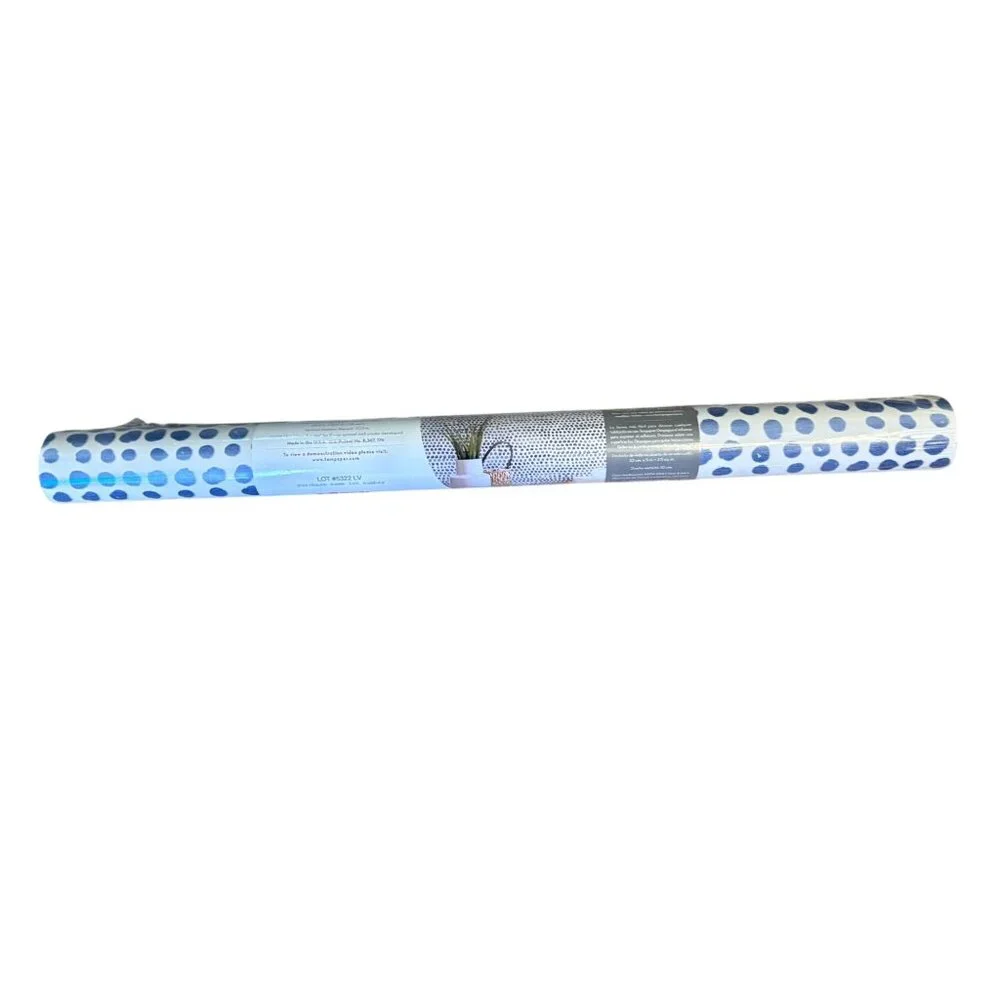 Tempaper Wallpaper Peel & Stick Removable Moire Dots Dot Blue Moon 5322 LV Roll